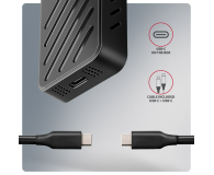 Axagon EEM2-20G USB-C 20Gbps - M.2 NVMe SSD wzmacniana - 1485444 - zdjęcie 9